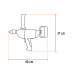 Taladro/destornillador tipo espada 1/2", 1150W, INDUSTRIAL