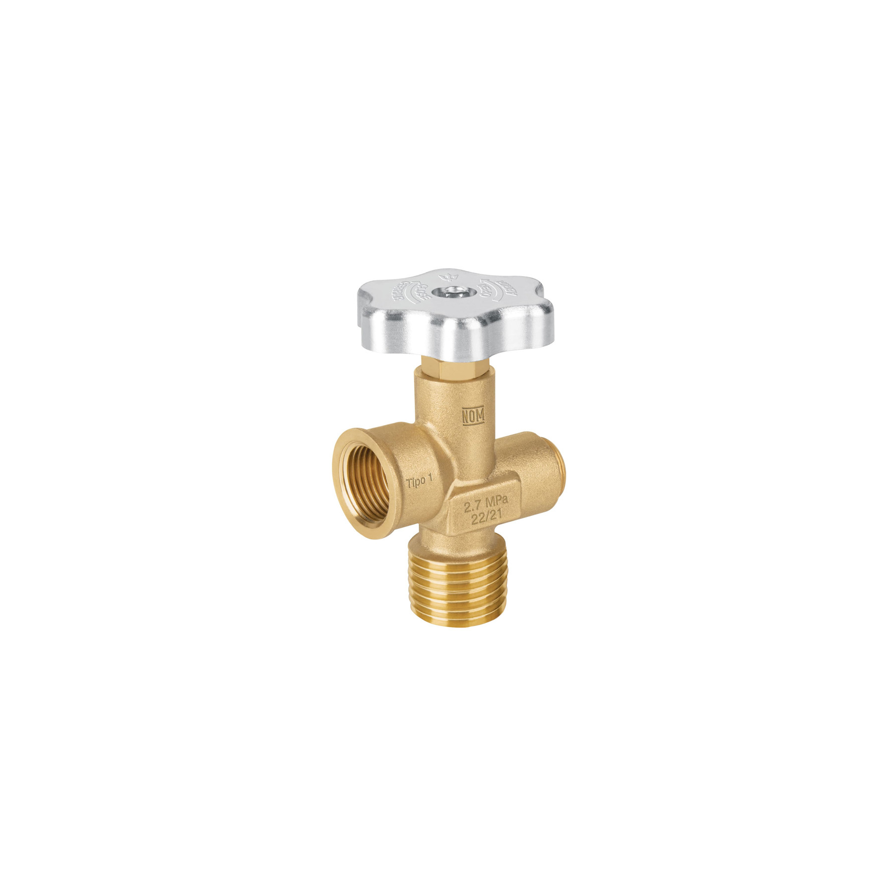 Válvula para cilindros de gas LP hasta 45 kg, FOSET