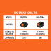 Combo cargador dual con 2 baterías de 2Ah, 20V, TRUPER PRO