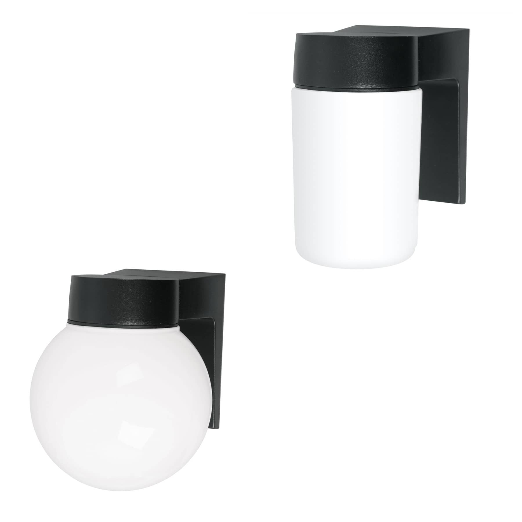 Arbotantes de LED tipo globo y vaso