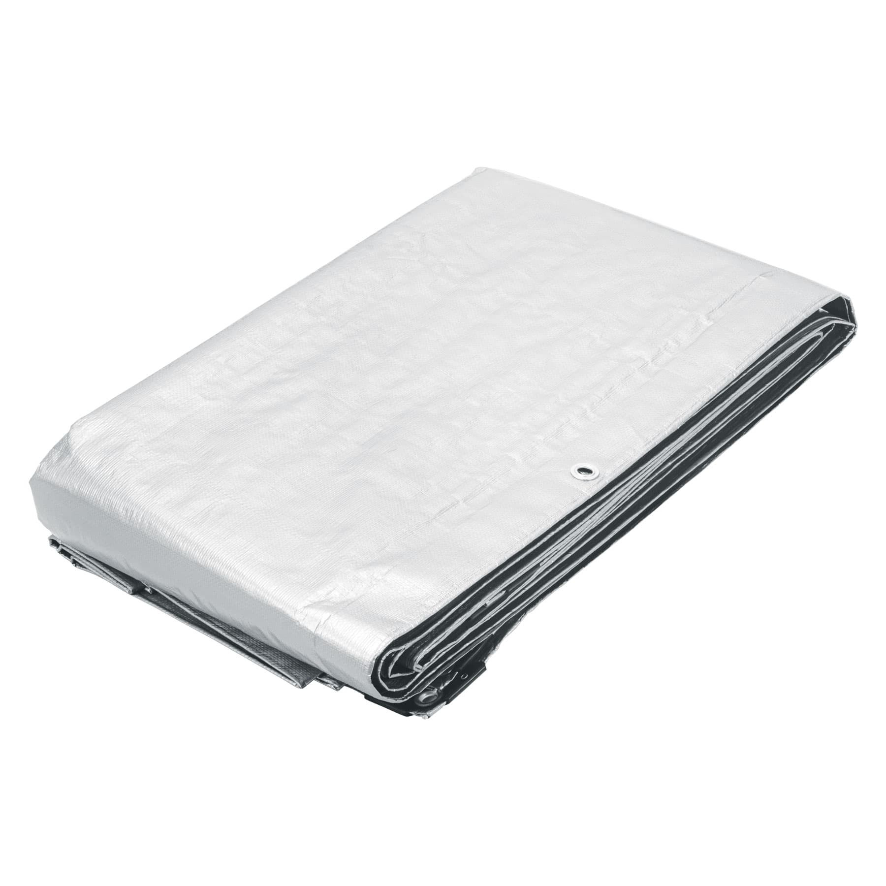 Lona de polietileno 6 x 12 m, blanca, 110 g/m2, PRETUL