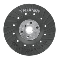 Respaldo para discos de lija 4-1/2", eje 5/8, TRUPER