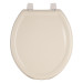 Asiento redondo ligero para WC, abierto, hueso, BASIC