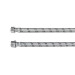 Manguera para boiler, acero inox. 1/2"H x 3/4"M, 60 cm