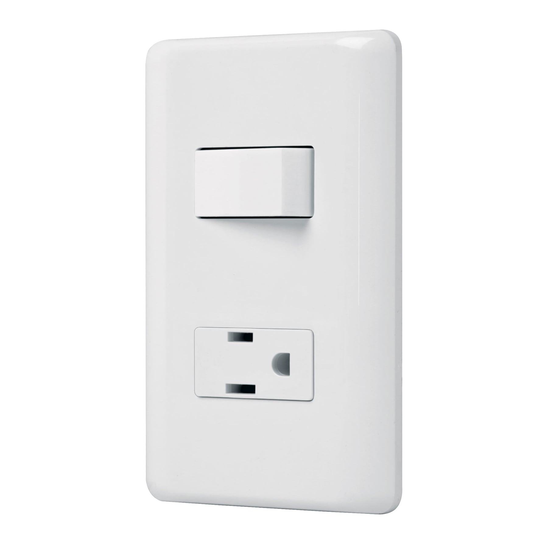 Placa armada contacto e interruptor sencillo, VOLTECK BASIC