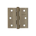 Bisagra cuadrada 2-1/2", latón antiguo, cabeza plana, HERMEX