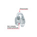 Bolsa c/40 nudos (perros) de hierro p/cable de 1/4", FIERO
