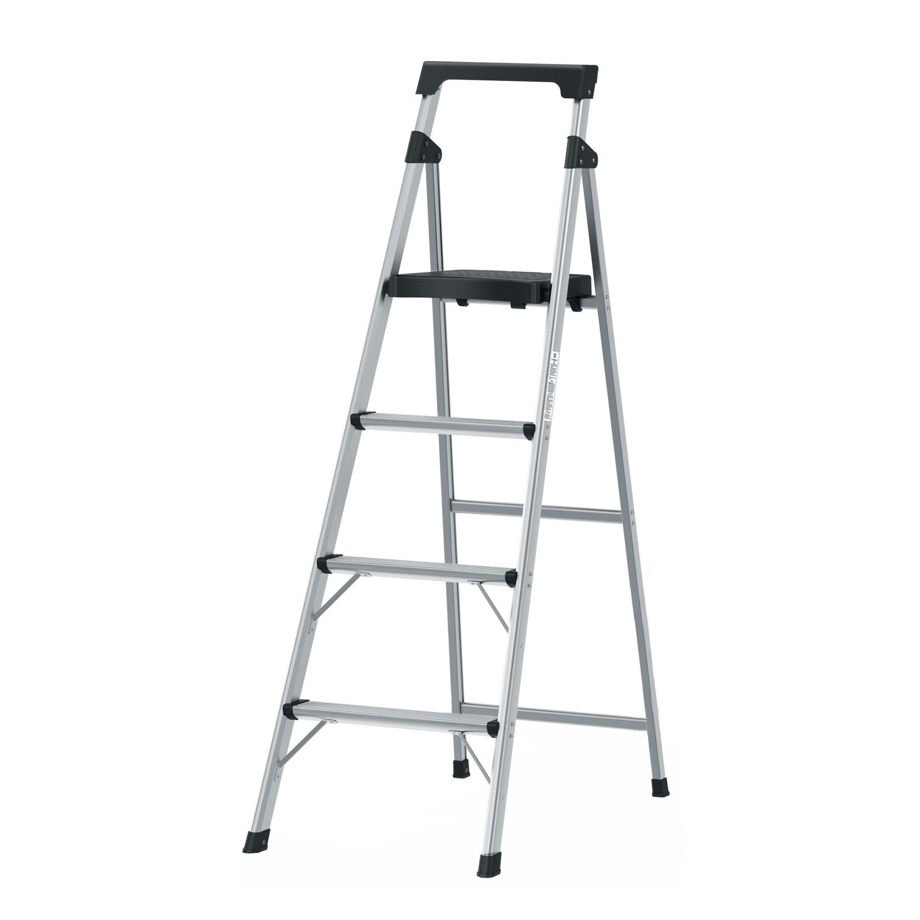 Escalerilla tubular plegable, 4 peldaños, aluminio, TRUPER