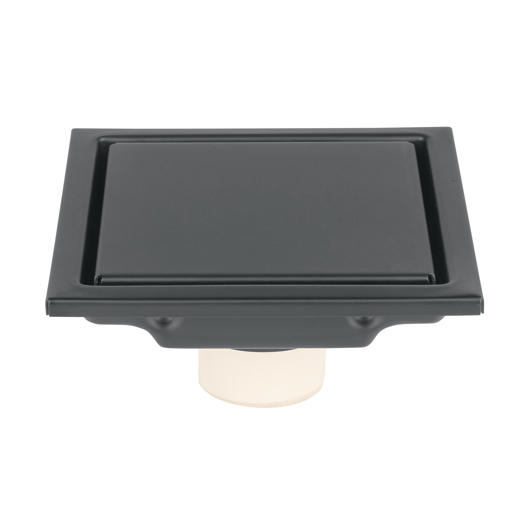Resumidero reversible 4", anti olores, acero inox, negro, AQUA