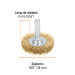 Carda circular 1-1/2" alambre fino para taladro, TRUPER