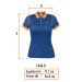 Playera polo performance para mujer, azul, G, TRUPER