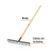 Rastrillo recto reforzado, 16 dientes, mango de 60", TRUPER