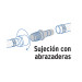 Adaptador macho de latón 1" para manguera, FOSET