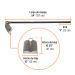 Azadón Centroamericano 3.0 lb, mango de fibra 54", TRUPER