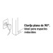Extensión doméstica aterrizada 6 m blanca con clavija plana