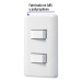 Placa armada con 2 interruptores sencillos, VOLTECK BASIC