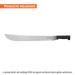 Machete estándar 22" cacha negra inyectada, TRUPER
