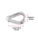 Bolsa con 5 guardacabos para cable de acero de 3/8", FIERO
