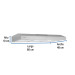 Campana extractora 80cm, empotrable, acero inoxidable, FOSET