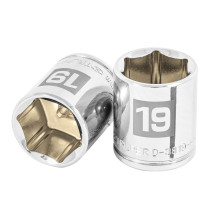 Dado de 19 mm, 6 puntas, cuadro 3/8", TRUPER