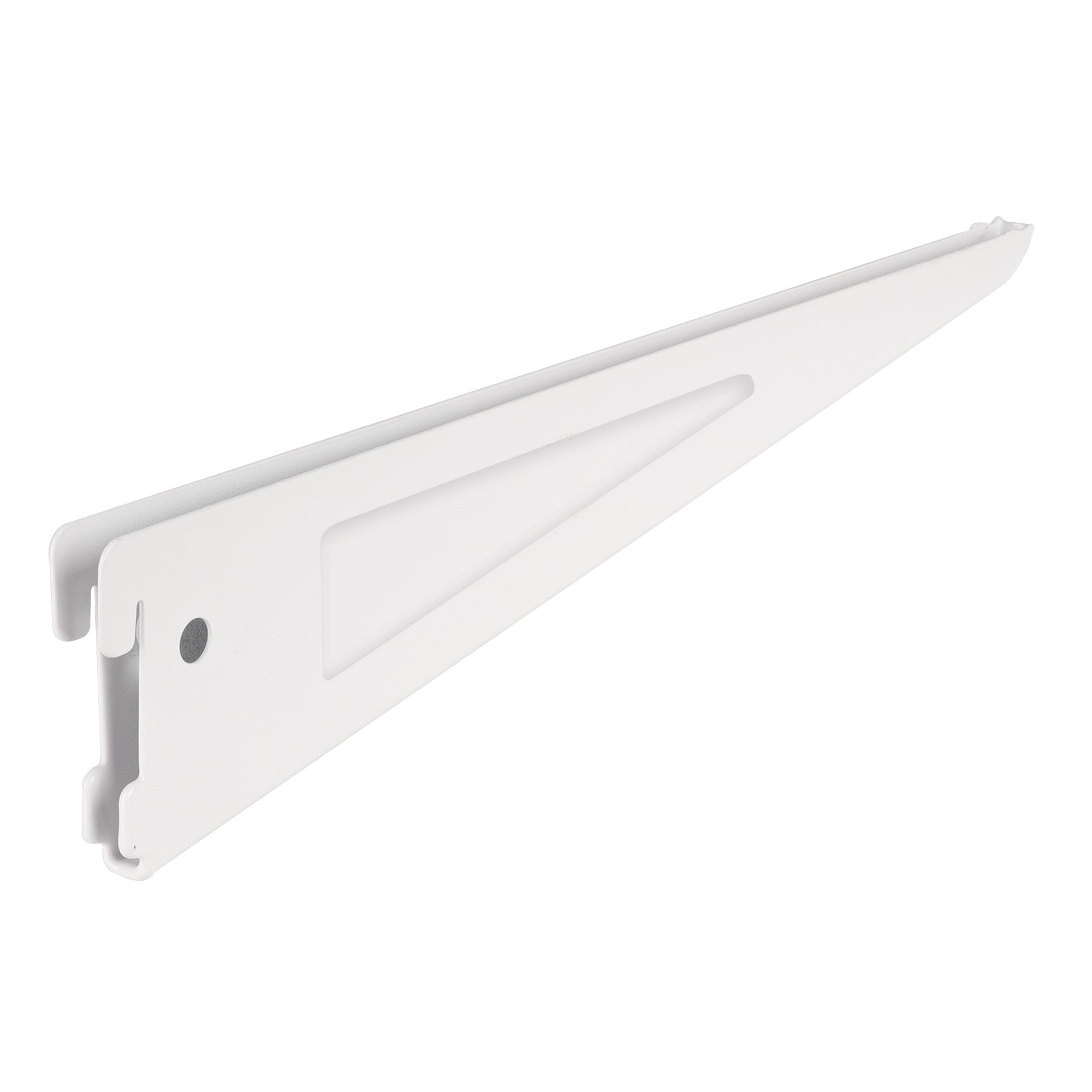 Ménsula plana blanca para cremallera doble, 32cm, FIERO