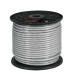 Metro de cable rígido 1/4" acero 7x7 recubierto PVC, 75 m