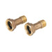 Juego de 2 niples para medidor de agua, 1/2 x 3/4", FOSET