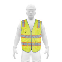 Chaleco de seguridad de alta visibilidad, verde, EG, EXPERT