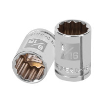 Dado de 9/16", 12 puntas, cuadro 3/8", TRUPER