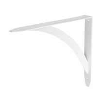 Ménsula reforzada blanca 8 x 10", diseño barra, FIERO