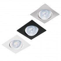 Luminarios empotrables de LED cuadrados, spot dirigible