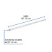 Niple de acero galvanizado 1/2" x 30", FOSET