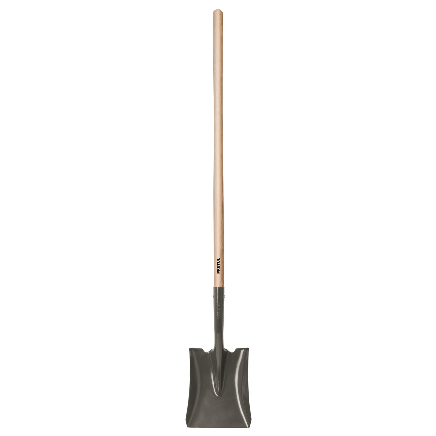 Pala cuadrada, mango largo 44", PRETUL