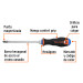 Desarmador de cruz 5/16" x 6" mango Comfort Grip, TRUPER