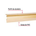 Guardapolvo automático 90 cm dorado, HERMEX