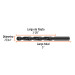 Broca HSS 25/64" Trublack para metal, TRUPER
