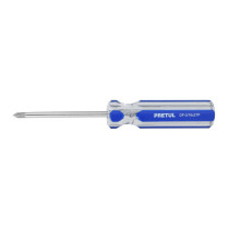 Desarmador de cruz 3/16 x 3" mango de PVC, PRETUL