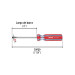 Desarmador plano 1/4 x 4" mango de PVC, PRETUL