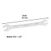 Llave española, 7/16 x 1/2" x 172 mm de largo, PRETUL