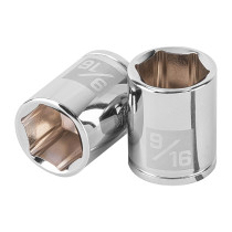 Dado de 9/16", 6 puntas, cuadro 1/4", TRUPER