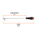 Desarmador de cruz 1/4" x 12" mango Comfort Grip, TRUPER