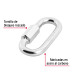 Bandola de acero de 3/8" con seguro, FIERO