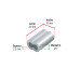 Bolsa con 50 casquillos dobles de aluminio, 1/4", FIERO