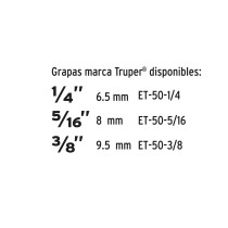 Engrapadora tipo martillo, uso rudo, TRUPER