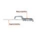 Mini arco 12" de aluminio para segueta, TRUPER