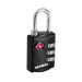 Candado maletero de combinación 27 mm seguridad TSA, blíster