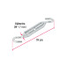 Tensor zinc 1/4" gancho-gancho, FIERO