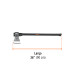 Hacha labor entera 4 lb, mango de fibra de vidrio 36",TRUPER