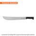 Machete estándar 16" cacha negra inyectada, TRUPER