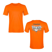 Playera cuello redondo para hombre, naranja, G, TRUPER